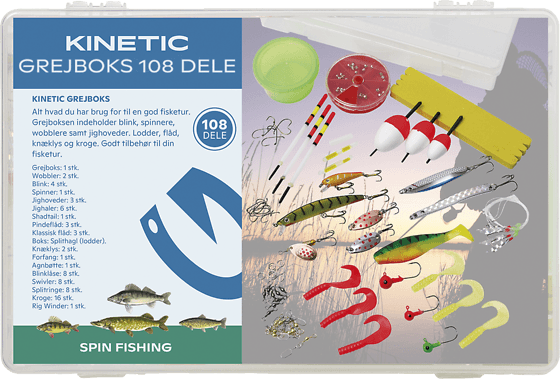 
KINETIC, 
FISHINGKIT 108PCS, 
Detail 1
