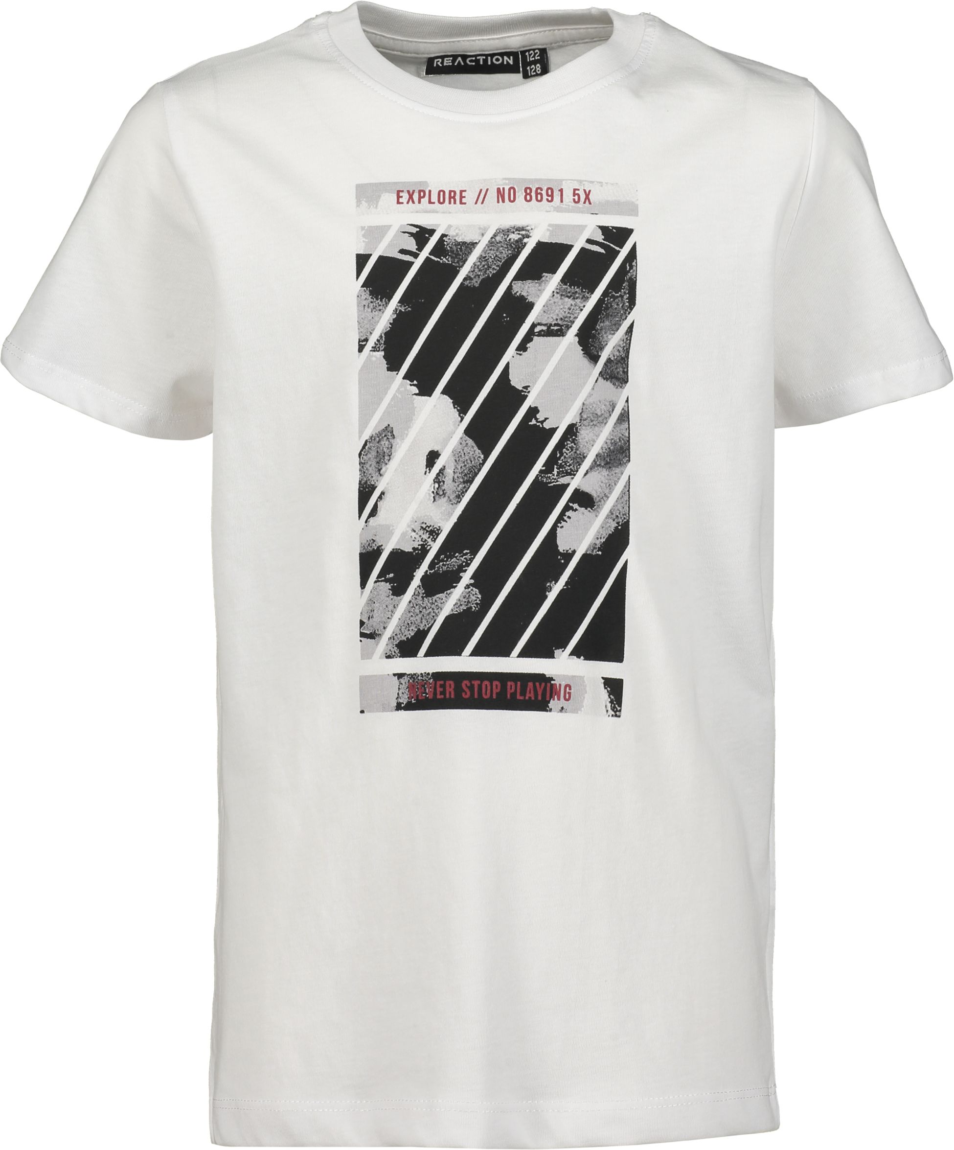 REACTION, SO PRINT TEE B JR